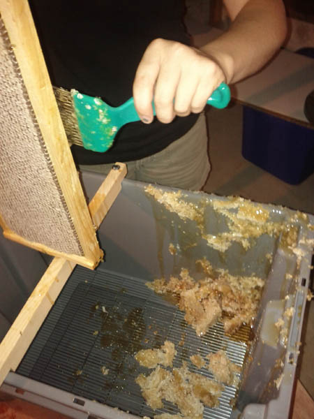 removing cappings in the cappings bin